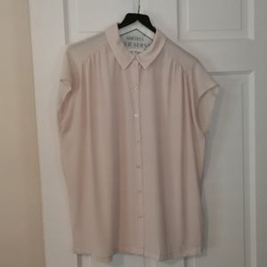 Blush short sleeve blouse